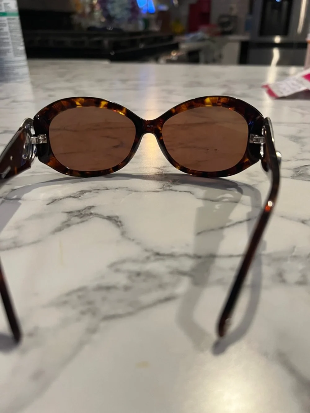 Brighton Glendora Tortoiseshell Oval Women’s Sunglasses - Brown Lenses - Picture 3 of 6